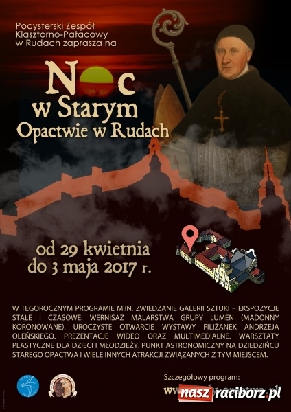 Zdjęcie w galerii na portalu naszraciborz.pl: Noc w Starym Opactwie w Rudach - organizatorzy przygotowali wiele nowości wiadomości z regionu