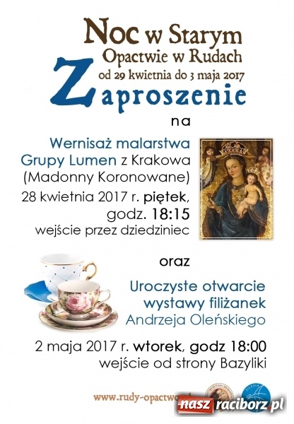 Zdjęcie w galerii na portalu naszraciborz.pl: Noc w Starym Opactwie w Rudach - organizatorzy przygotowali wiele nowości wiadomości z regionu