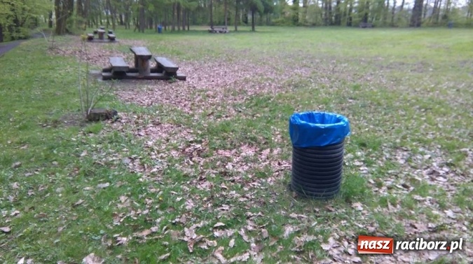 Zdjęcie w galerii na portalu naszraciborz.pl: Kosze na śmieci stylizowane na prawdziwe śmieci, czyli o braku estetyki w Arboretum Bramy Morawskiej wiadomości z regionu
