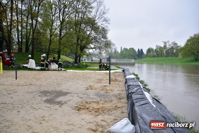 Zdjęcie w galerii na portalu naszraciborz.pl: W piątek rano przez Racibórz przejdzie kulminacyjna fala powodziowa. Plaży grozi zalanie! wiadomości z regionu