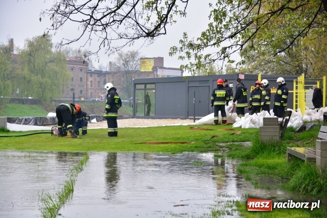 Zdjęcie w galerii na portalu naszraciborz.pl: W piątek rano przez Racibórz przejdzie kulminacyjna fala powodziowa. Plaży grozi zalanie! wiadomości z regionu
