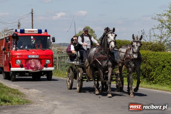 Zdjęcie w galerii na portalu naszraciborz.pl: Przez pola i łąki - korowód na Konnej Majówce w Kornicach wiadomości z regionu