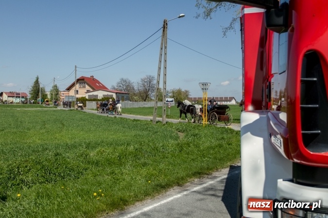 Zdjęcie w galerii na portalu naszraciborz.pl: Przez pola i łąki - korowód na Konnej Majówce w Kornicach wiadomości z regionu