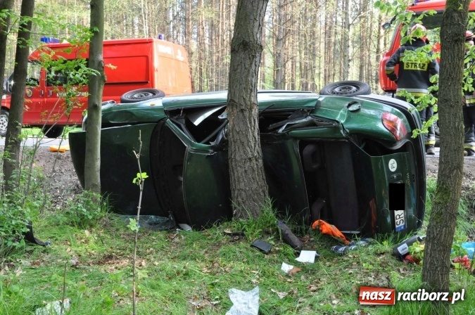Zdjęcie w galerii na portalu naszraciborz.pl: Opel astra z Rybnika rozbił się na drzewie na trasie Kuźnia Raciborska - Rudy wiadomości z regionu