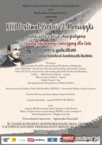 Zdjęcie w galerii na portalu naszraciborz.pl: Festiwal Moniuszkowski w Raciborzu. Gramy, śpiewamy i tańczymy dla Gosi  wiadomości z regionu