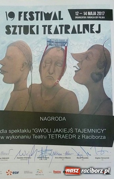 Zdjęcie w galerii na portalu naszraciborz.pl: Sukcesów wychowanków Raciborskiego Centrum Kultury nie brakuje! Tetraedr z kolejnym wyróżnieniem wiadomości z regionu