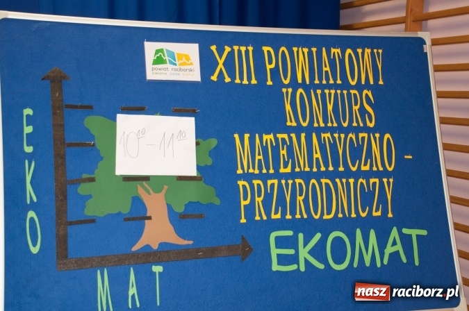Zdjęcie w galerii na portalu naszraciborz.pl: Trzynasty Ekomat dla trzynastki. W SP 18 odbył się powiatowy konkurs matematyczno-przyrodniczy wiadomości z regionu