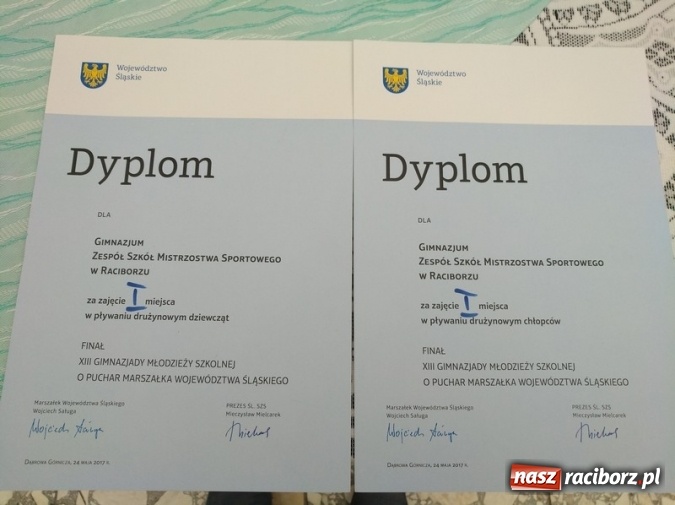 Zdjęcie w galerii na portalu naszraciborz.pl: Pływanie. Historyczny sukces gimnazjalistów  wiadomości z regionu