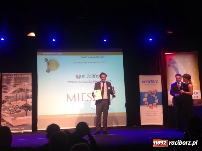 Zdjęcie w galerii na portalu naszraciborz.pl: Prestiżowa nagroda dla prezesa Mieszka  wiadomości z regionu