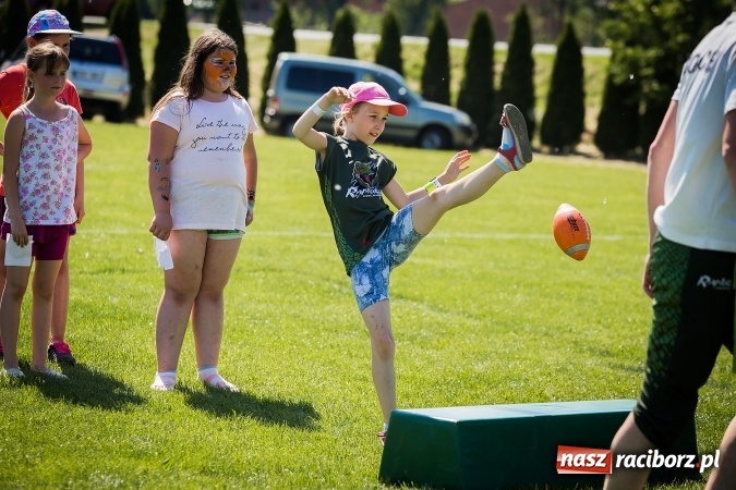 Zdjęcie w galerii na portalu naszraciborz.pl: Dzień Dziecka z Raptors Racibórz w Samborowicach wiadomości z regionu