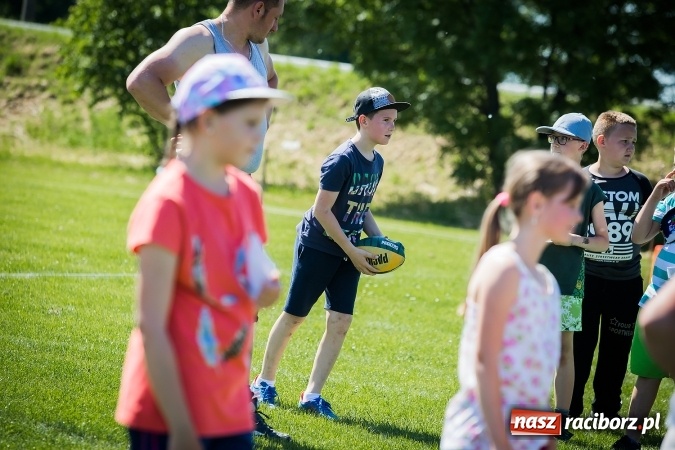 Zdjęcie w galerii na portalu naszraciborz.pl: Dzień Dziecka z Raptors Racibórz w Samborowicach wiadomości z regionu