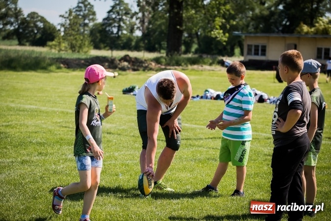 Zdjęcie w galerii na portalu naszraciborz.pl: Dzień Dziecka z Raptors Racibórz w Samborowicach wiadomości z regionu