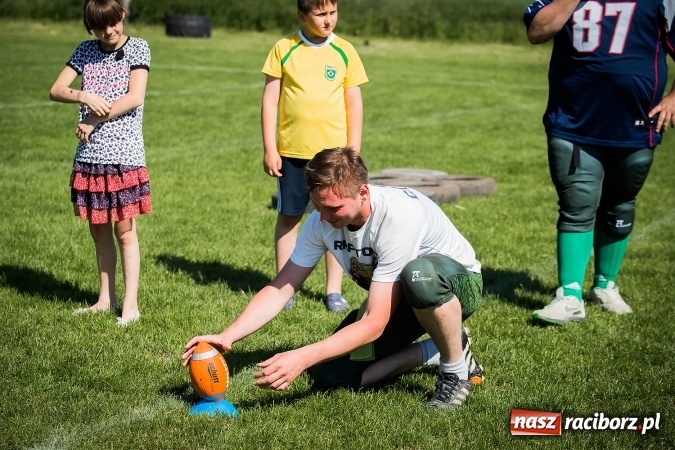 Zdjęcie w galerii na portalu naszraciborz.pl: Dzień Dziecka z Raptors Racibórz w Samborowicach wiadomości z regionu