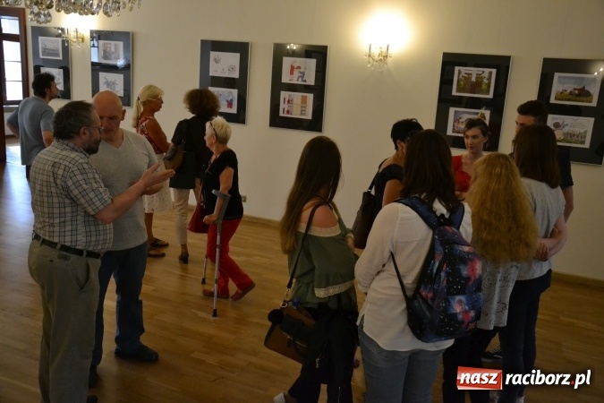 Zdjęcie w galerii na portalu naszraciborz.pl: Wernisaż wystawy rysunków Andrzeja Mleczki na Zamku Piastowskim wiadomości z regionu