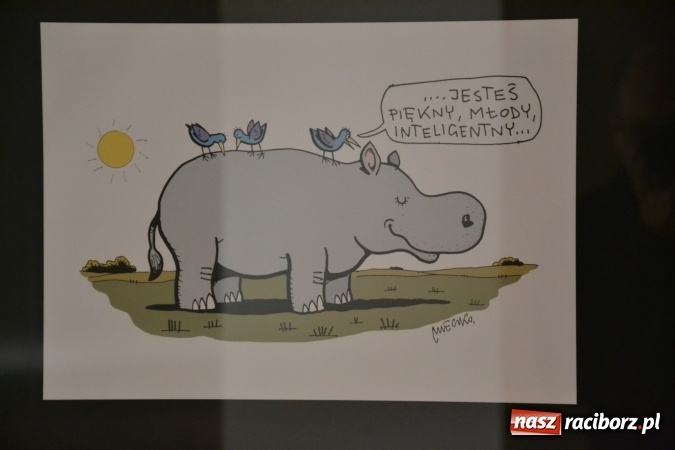 Zdjęcie w galerii na portalu naszraciborz.pl: Wernisaż wystawy rysunków Andrzeja Mleczki na Zamku Piastowskim wiadomości z regionu