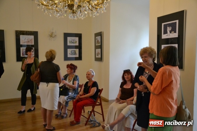Zdjęcie w galerii na portalu naszraciborz.pl: Wernisaż wystawy rysunków Andrzeja Mleczki na Zamku Piastowskim wiadomości z regionu