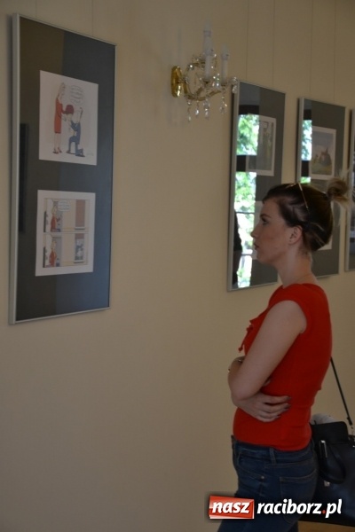 Zdjęcie w galerii na portalu naszraciborz.pl: Wernisaż wystawy rysunków Andrzeja Mleczki na Zamku Piastowskim wiadomości z regionu