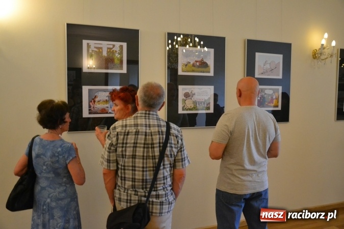 Zdjęcie w galerii na portalu naszraciborz.pl: Wernisaż wystawy rysunków Andrzeja Mleczki na Zamku Piastowskim wiadomości z regionu
