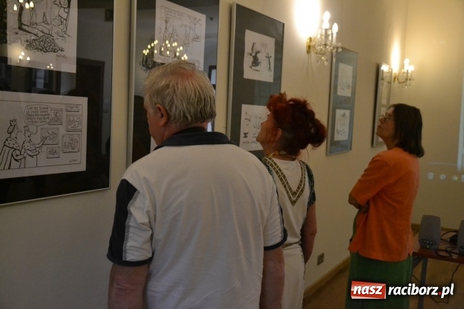 Zdjęcie w galerii na portalu naszraciborz.pl: Wernisaż wystawy rysunków Andrzeja Mleczki na Zamku Piastowskim wiadomości z regionu