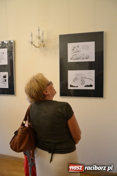 Zdjęcie w galerii na portalu naszraciborz.pl: Wernisaż wystawy rysunków Andrzeja Mleczki na Zamku Piastowskim wiadomości z regionu