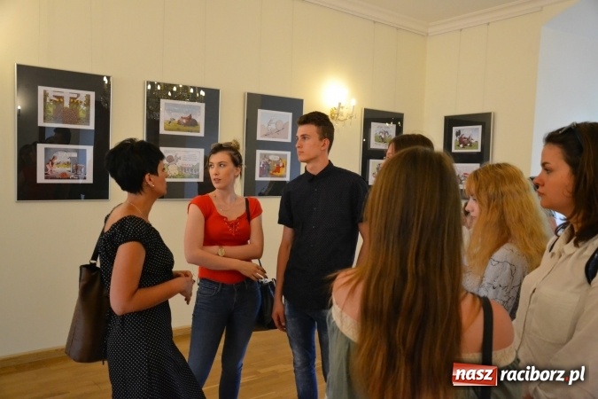 Zdjęcie w galerii na portalu naszraciborz.pl: Wernisaż wystawy rysunków Andrzeja Mleczki na Zamku Piastowskim wiadomości z regionu