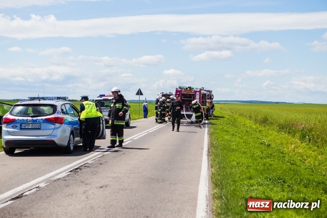 Zdjęcie w galerii na portalu naszraciborz.pl: Pojazd dla inwalidy spłonął na trasie Samborowice - Pietraszyn  wiadomości z regionu