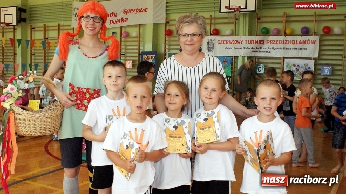 Zdjęcie w galerii na portalu naszraciborz.pl: Czerwcowy Turniej Przedszkolaków z bohaterami Astrid Lindgren  wiadomości z regionu