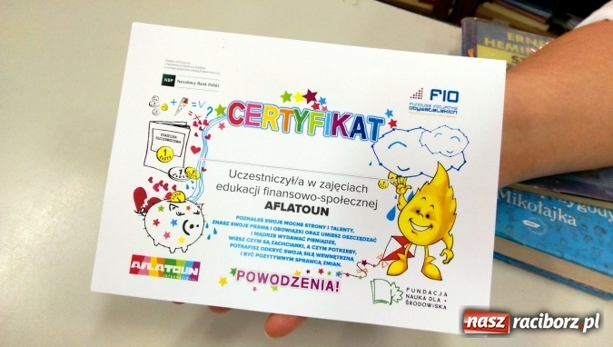 Zdjęcie w galerii na portalu naszraciborz.pl: Finał innowacyjnego programu edukacyjnego Aflatoun w raciborskiej bibliotece  wiadomości z regionu