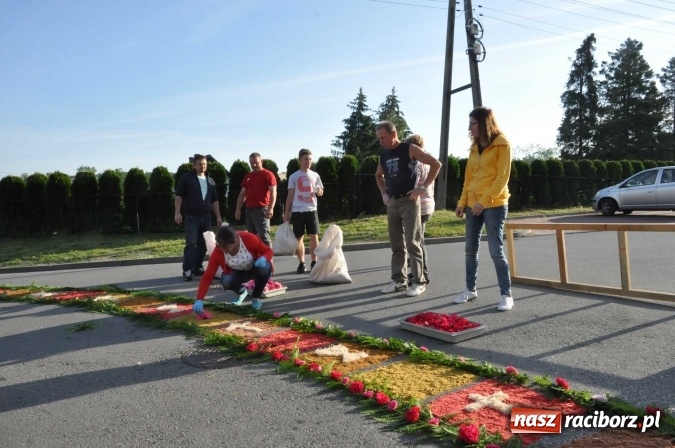 Zdjęcie w galerii na portalu naszraciborz.pl: Racibórz od świtu stroi się na Boże Ciało  wiadomości z regionu