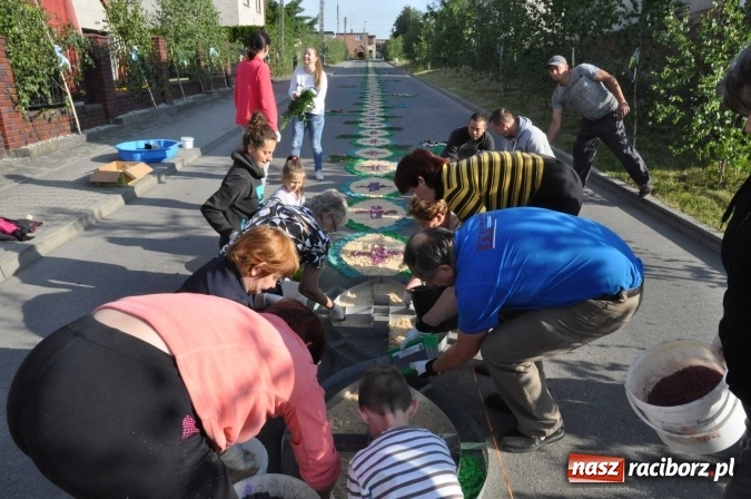 Zdjęcie w galerii na portalu naszraciborz.pl: Racibórz od świtu stroi się na Boże Ciało  wiadomości z regionu
