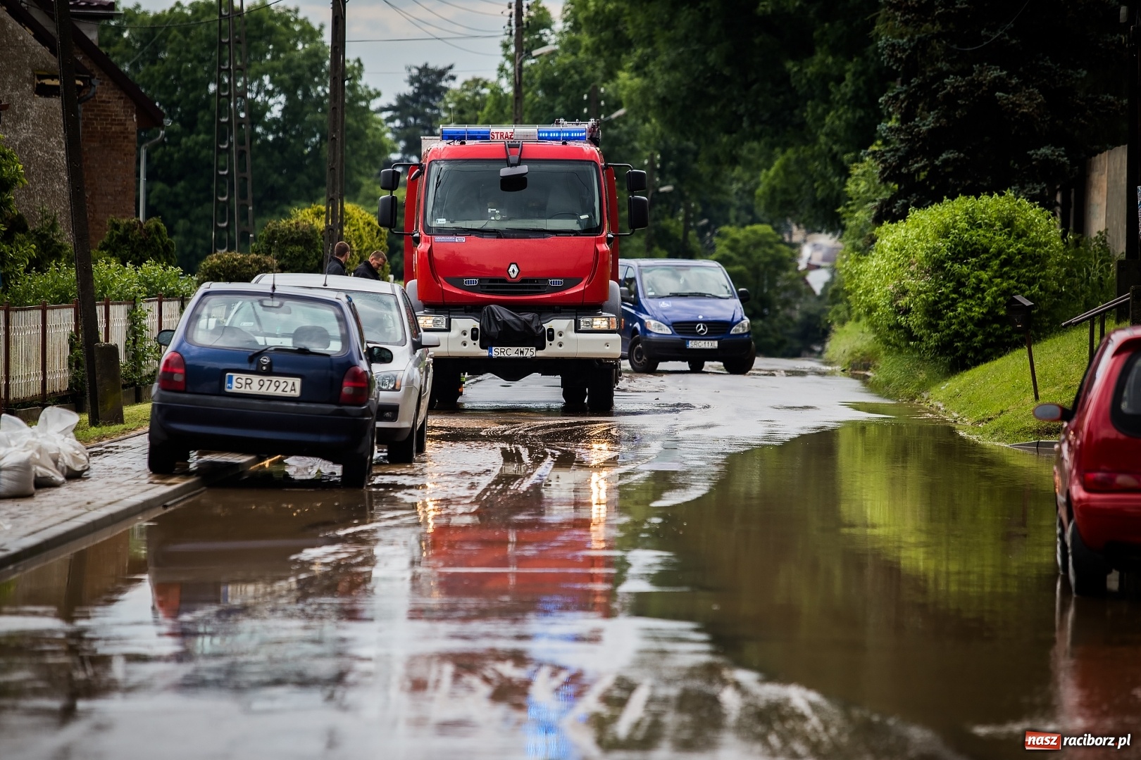 Zdjęcie w galerii na portalu naszraciborz.pl: Intensywne opady deszczu spowodowały podtopienia w gminie Krzanowice wiadomości z regionu
