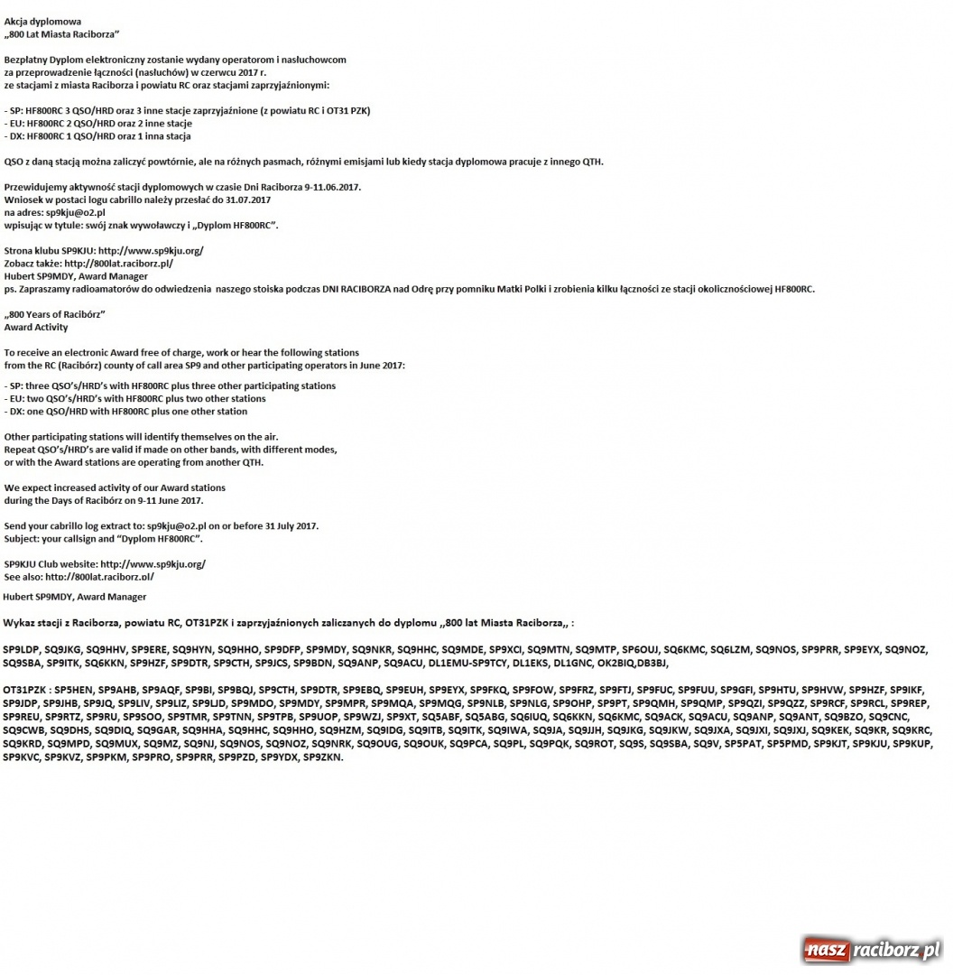 Zdjęcie w galerii na portalu naszraciborz.pl: HF800RC w plenerze podczas Dni Raciborza wiadomości z regionu