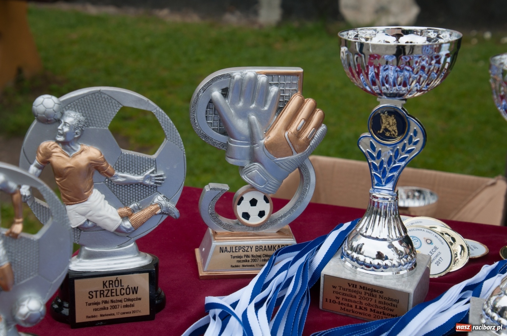 Zdjęcie w galerii na portalu naszraciborz.pl: Raków Częstochowa zwycięzcą turnieju piłki nożnej zorganizowanego przez LKS 07 Markowice wiadomości z regionu