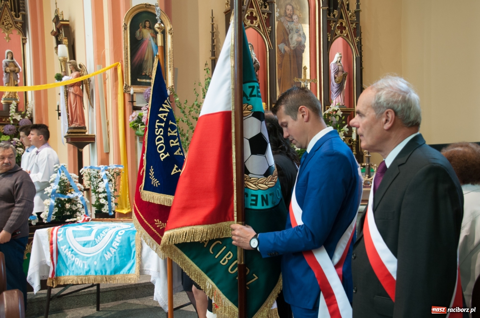 Zdjęcie w galerii na portalu naszraciborz.pl: LKS 07 Markowice ma nowy sztandar. Trzeci dzień obchodów 110 lat klubu wiadomości z regionu