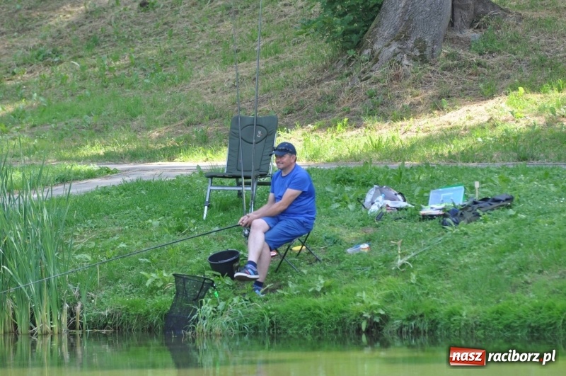 Zdjęcie w galerii na portalu naszraciborz.pl: Zawody wędkarskie na stawie w Krowiarkach. Do wygrania... dziennikarskie krzesło  wiadomości z regionu