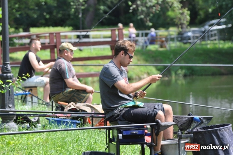 Zdjęcie w galerii na portalu naszraciborz.pl: Zawody wędkarskie na stawie w Krowiarkach. Do wygrania... dziennikarskie krzesło  wiadomości z regionu