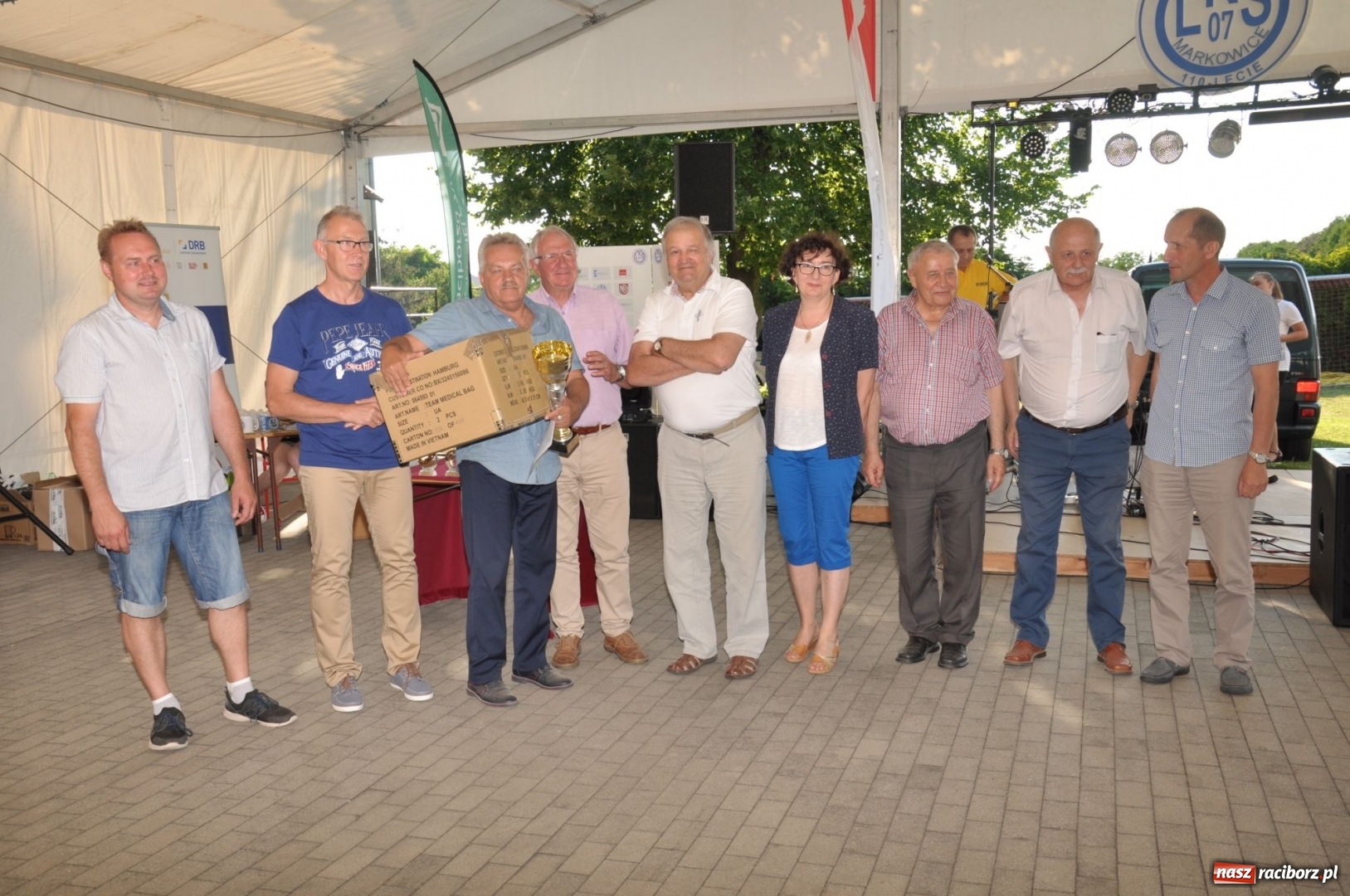 Zdjęcie w galerii na portalu naszraciborz.pl: Turniej Piłki Nożnej o Puchar Prezydenta Miasta na 110 lat LKS 07 Markowice. Gośćmi Piechniczek i Kostka wiadomości z regionu