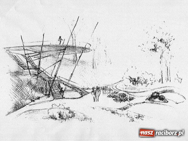 Zdjęcie w galerii na portalu naszraciborz.pl: W lesie Obora ma powstać wieża widokowa i cały gród - zobacz wizualizacje wiadomości z regionu