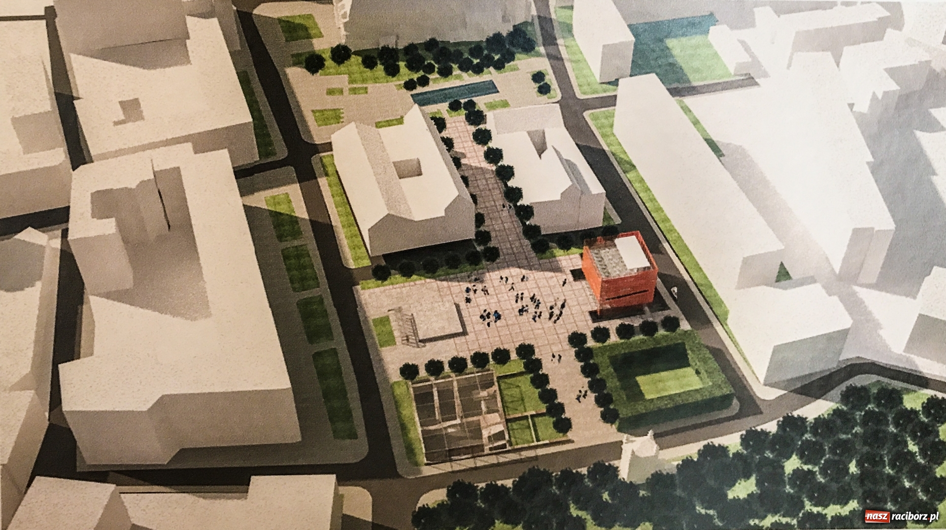 Zdjęcie w galerii na portalu naszraciborz.pl: Jak wam się podoba ten obiekt? Prezydent chciałby go zbudować na placu Długosza  wiadomości z regionu