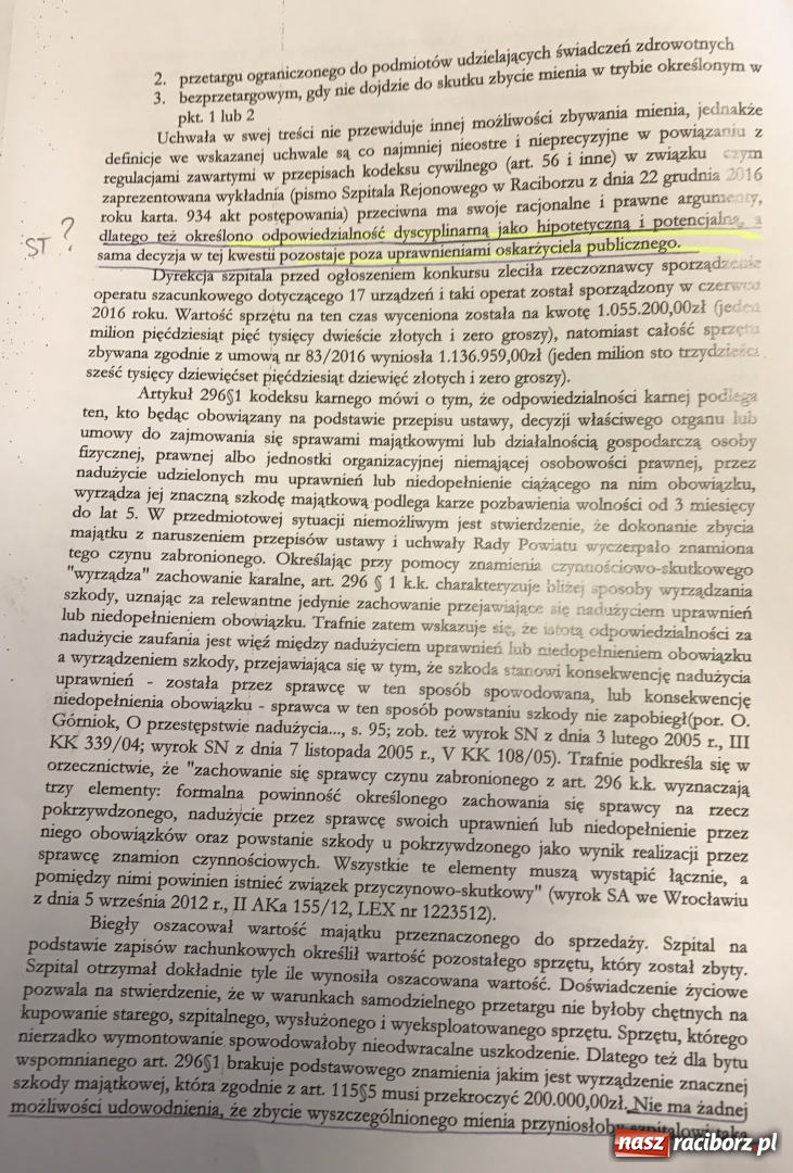 Zdjęcie w galerii na portalu naszraciborz.pl: Prokuratura umorzyła śledztwo w sprawie prywatyzacji raciborskiej diagnostyki  wiadomości z regionu