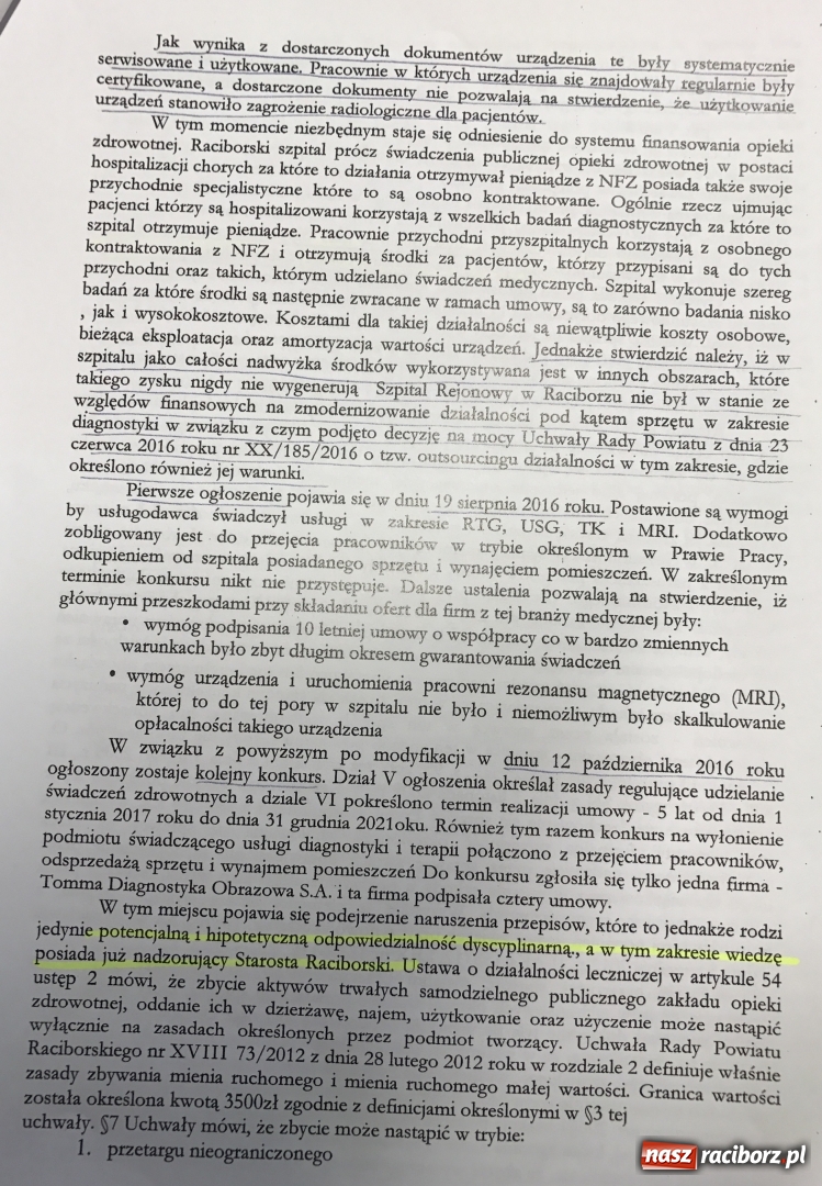 Zdjęcie w galerii na portalu naszraciborz.pl: Prokuratura umorzyła śledztwo w sprawie prywatyzacji raciborskiej diagnostyki  wiadomości z regionu