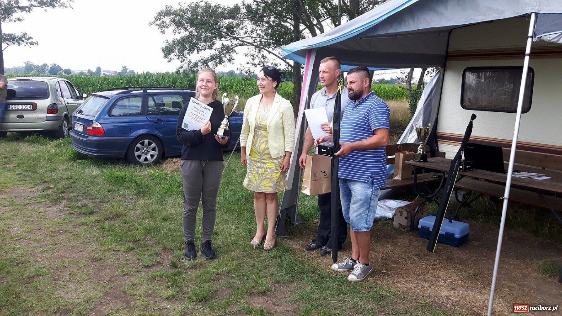 Zdjęcie w galerii na portalu naszraciborz.pl: W Kuźni Raciborskiej odbyły się zawody wędkarskie o puchar burmistrza miasta wiadomości z regionu