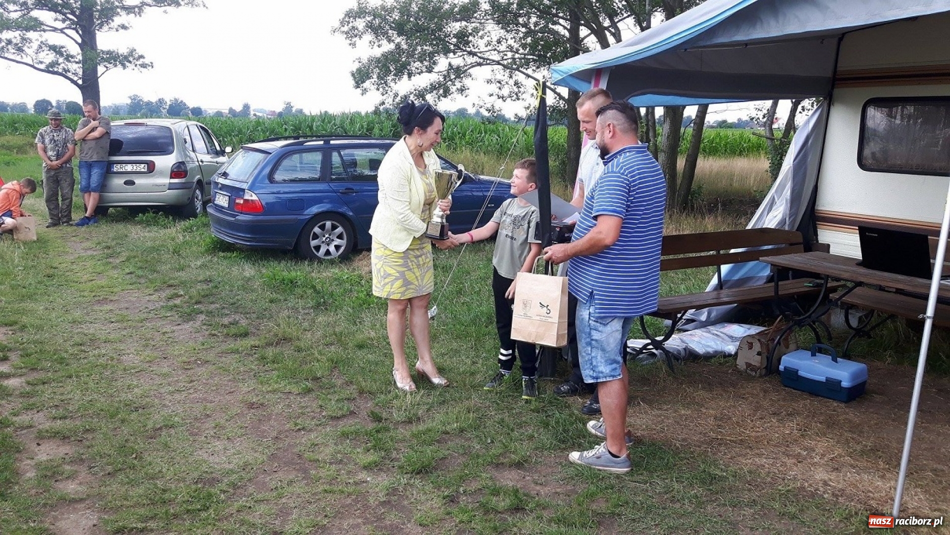 Zdjęcie w galerii na portalu naszraciborz.pl: W Kuźni Raciborskiej odbyły się zawody wędkarskie o puchar burmistrza miasta wiadomości z regionu