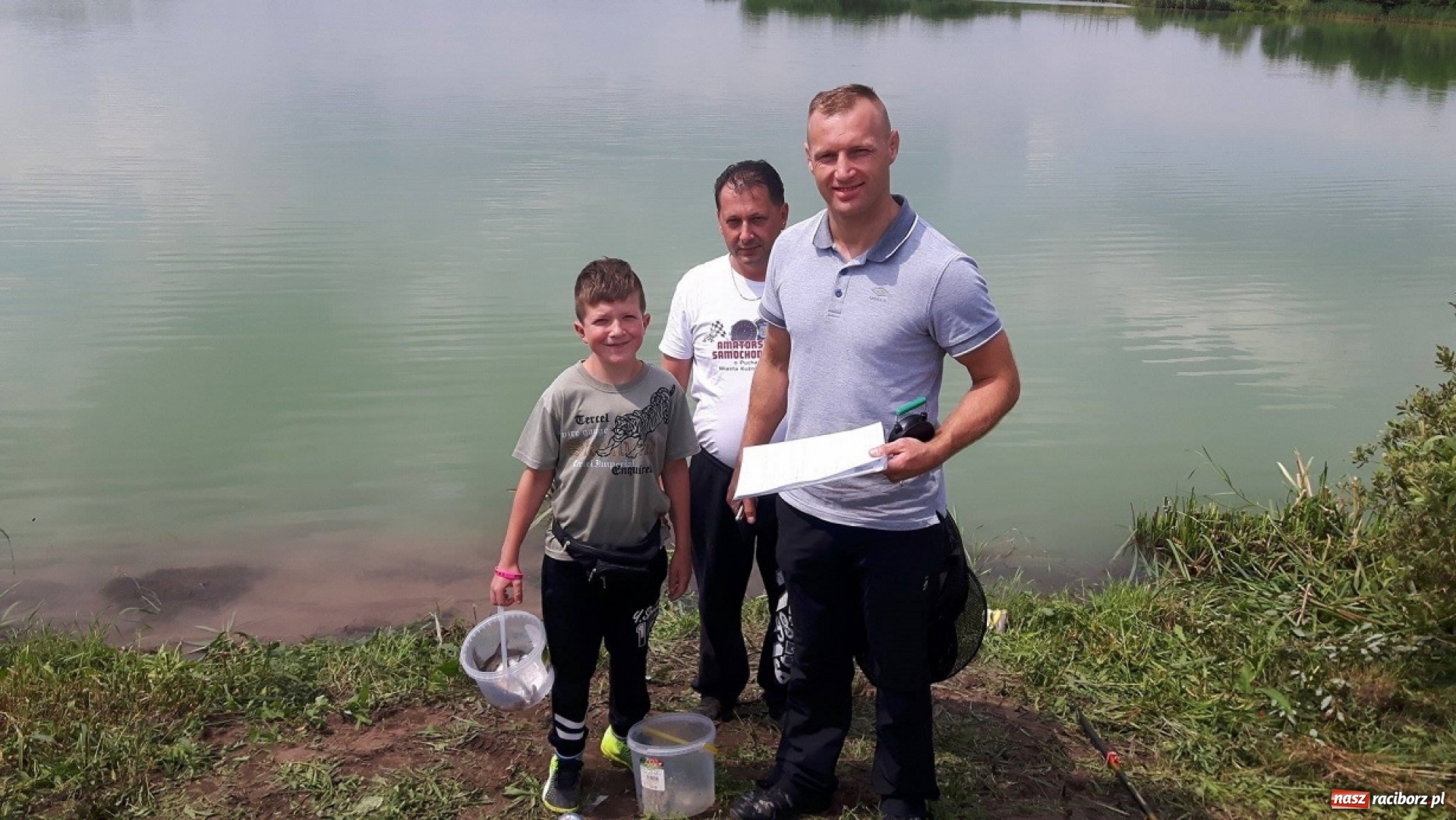 Zdjęcie w galerii na portalu naszraciborz.pl: W Kuźni Raciborskiej odbyły się zawody wędkarskie o puchar burmistrza miasta wiadomości z regionu