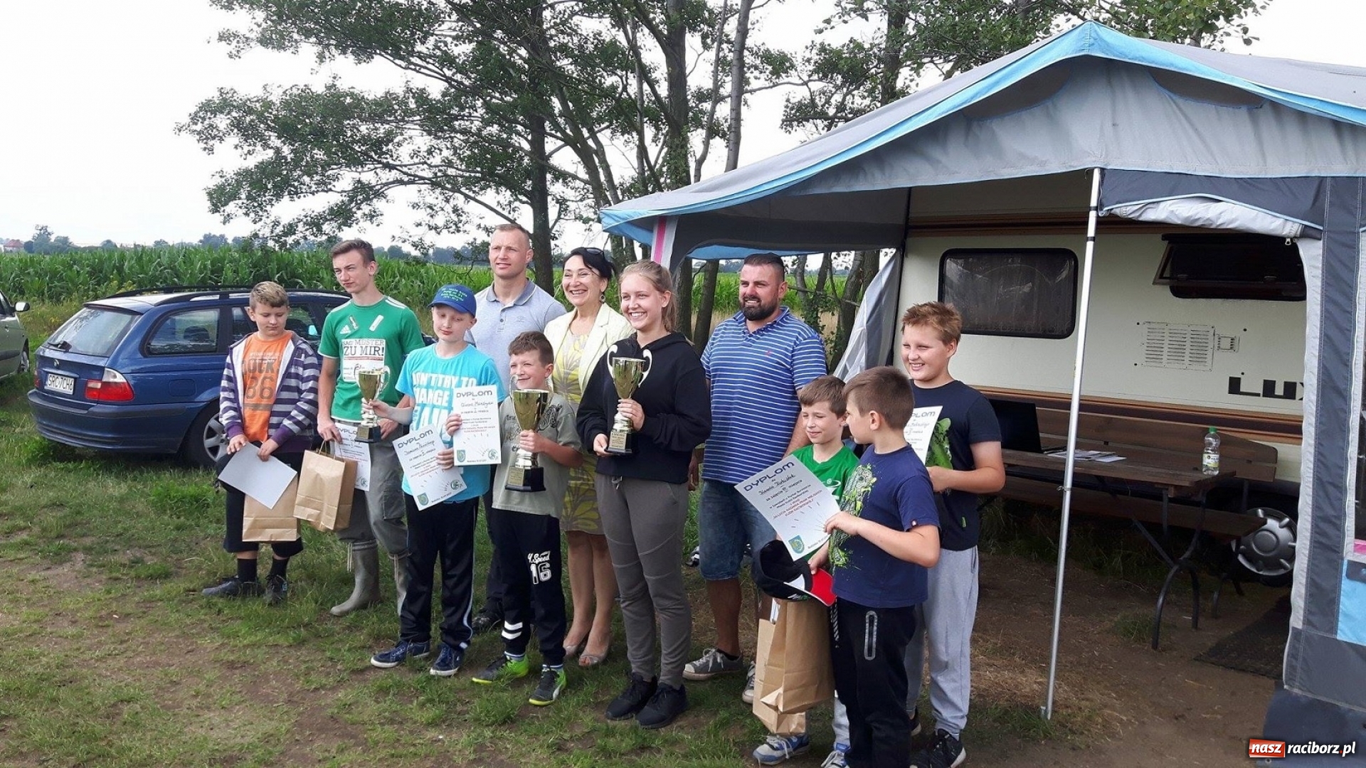 Zdjęcie w galerii na portalu naszraciborz.pl: W Kuźni Raciborskiej odbyły się zawody wędkarskie o puchar burmistrza miasta wiadomości z regionu