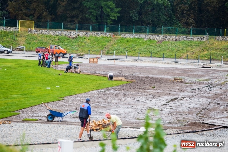 Zdjęcie w galerii na portalu naszraciborz.pl: Murawa raciborskiego stadionu już się zieleni  wiadomości z regionu