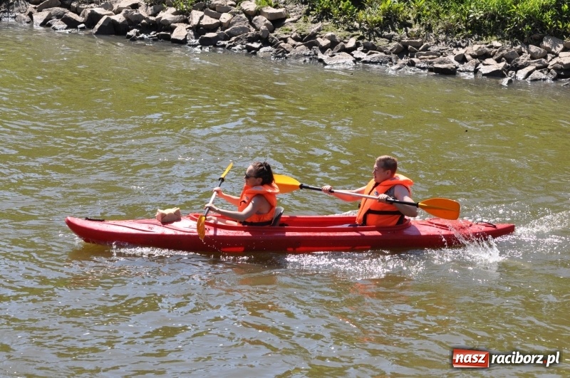 Zdjęcie w galerii na portalu naszraciborz.pl: Slalomem kajakarskim po Odrze w Raciborzu FOTO i WIDEO wiadomości z regionu