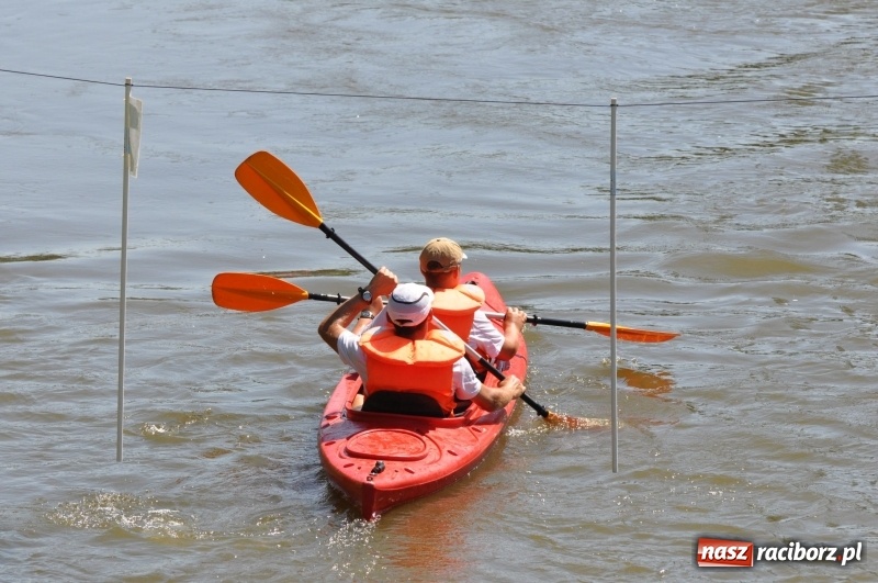Zdjęcie w galerii na portalu naszraciborz.pl: Slalomem kajakarskim po Odrze w Raciborzu FOTO i WIDEO wiadomości z regionu