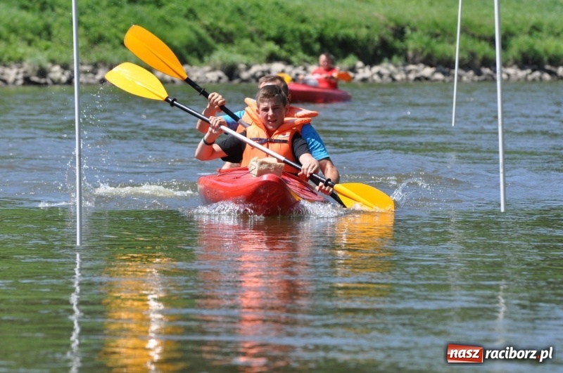 Zdjęcie w galerii na portalu naszraciborz.pl: Slalomem kajakarskim po Odrze w Raciborzu FOTO i WIDEO wiadomości z regionu