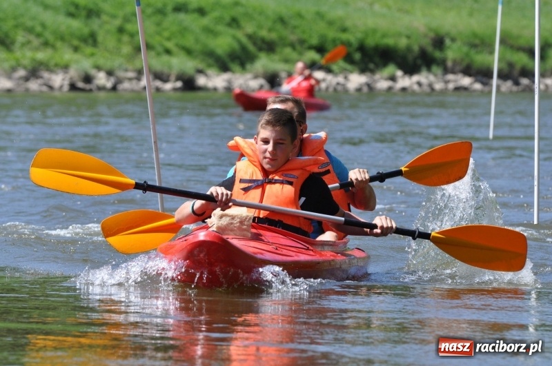 Zdjęcie w galerii na portalu naszraciborz.pl: Slalomem kajakarskim po Odrze w Raciborzu FOTO i WIDEO wiadomości z regionu